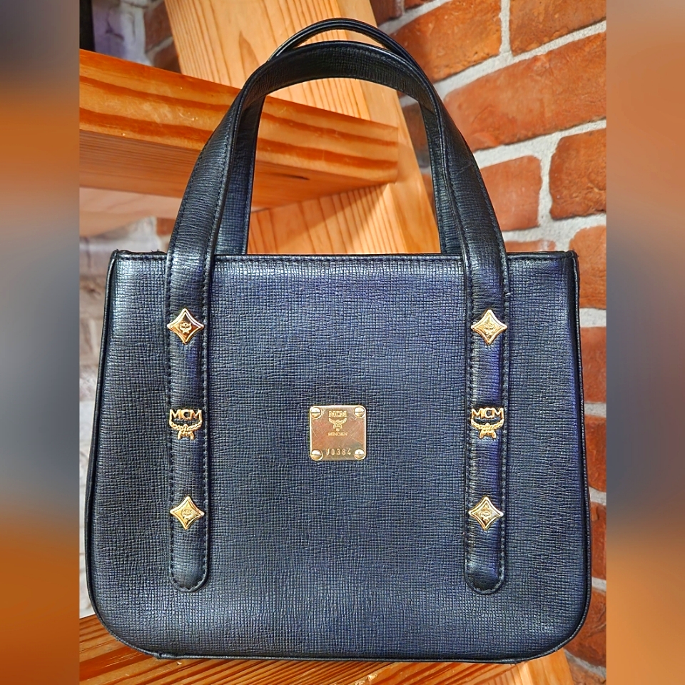 Mcm Munchen Saffiano Leather Handbag